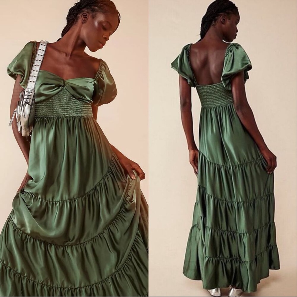 free people sundrenched silky maxi dress